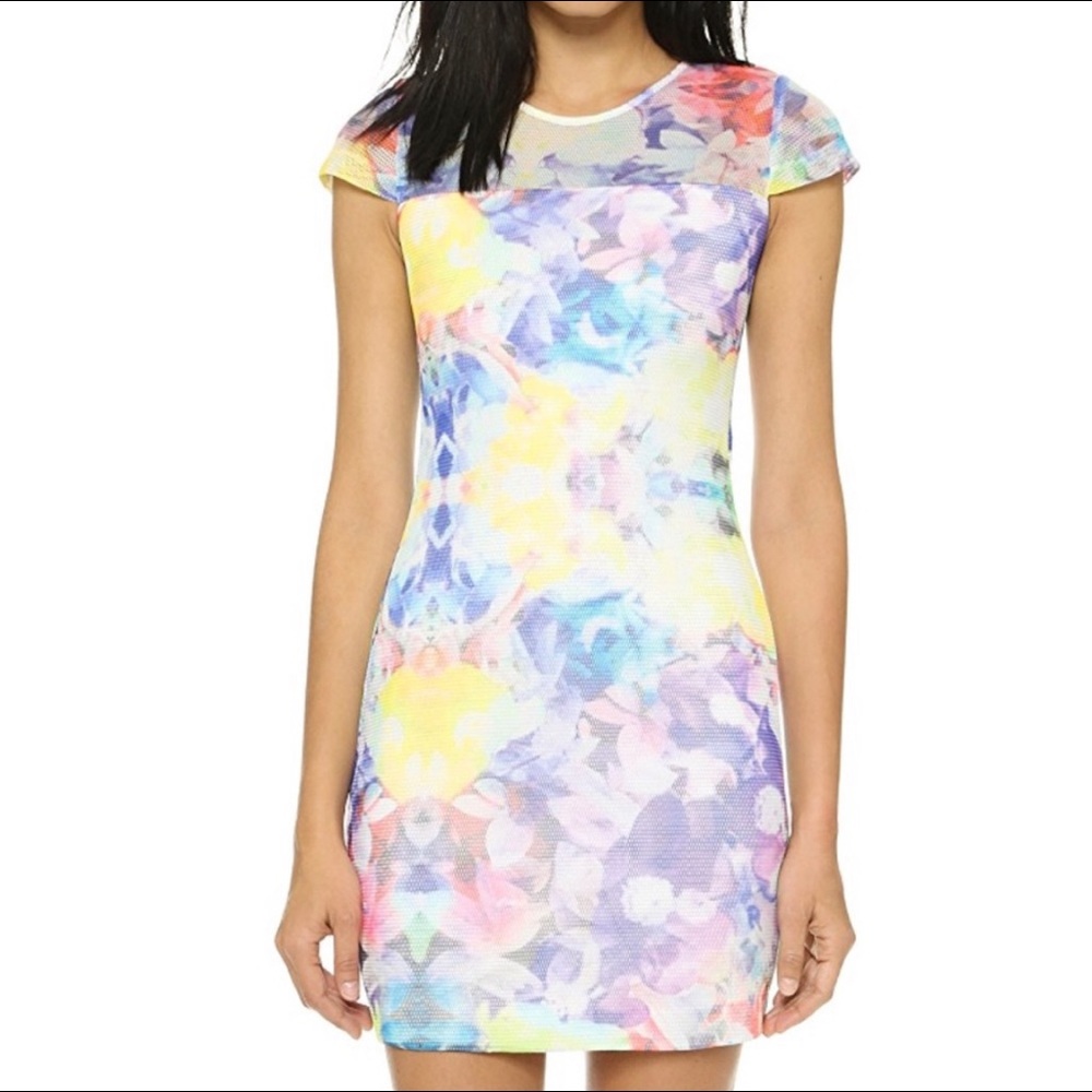 🆕PARKER August Mesh Floral Vibrant Dress